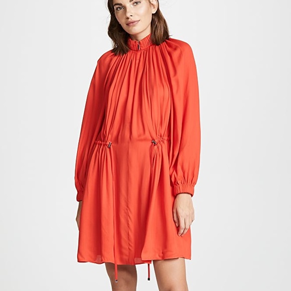 tibi drawstring dress
